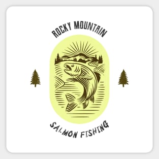 Rocky Mountain Salmon Fishing - Yellow Sticker